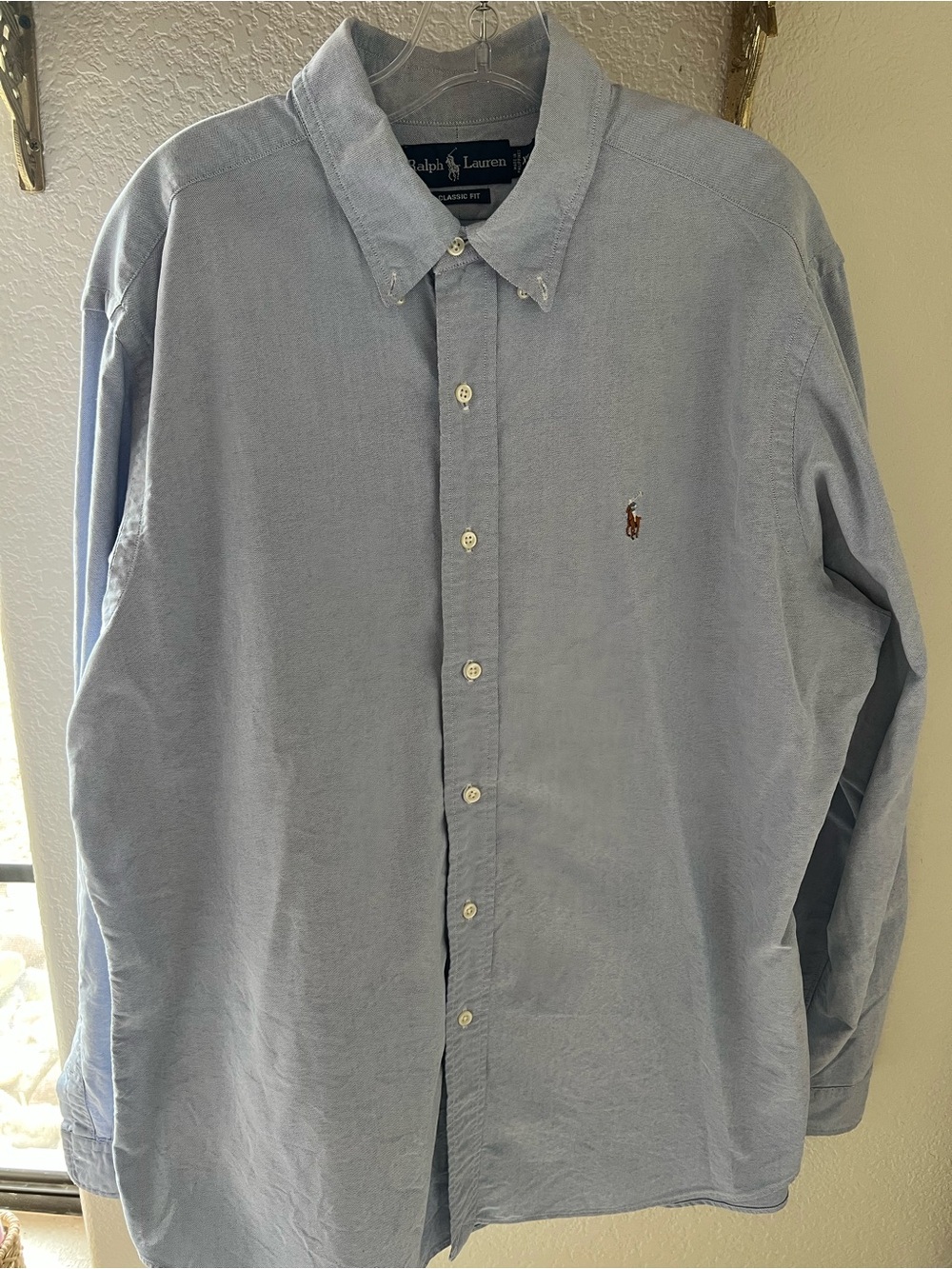 Ralph Lauren Light Blue Button-Down Oxford Shirt Classic